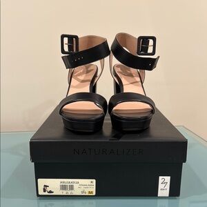 Naturalizer 27 Edit Women's Black Sandals, Size 9.5 M